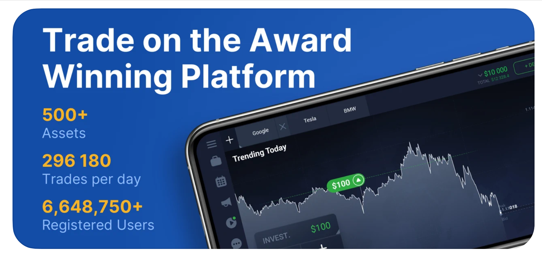 IQ Option mobile app offers security and vast choice of assets IQ Option mobile app offers security and vast choice of assets