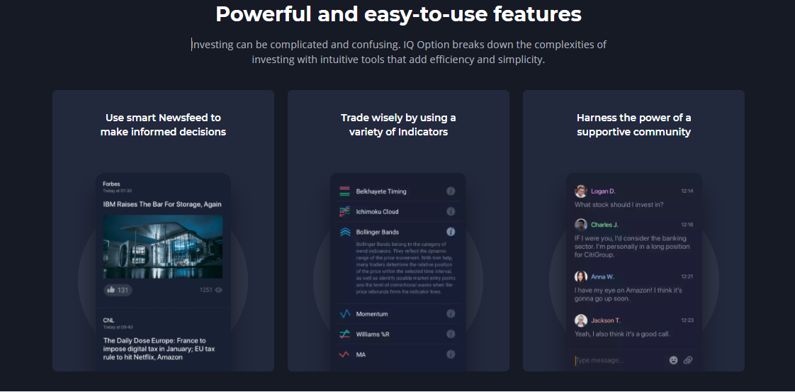 Benefits of the IQ Option Platform Benefits of the IQ Option Platform
