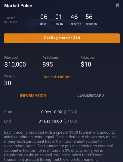 Market plus tournament Market plus tournament