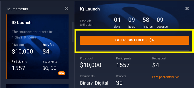 Take part and earn in the tournament Take part and earn in the tournament