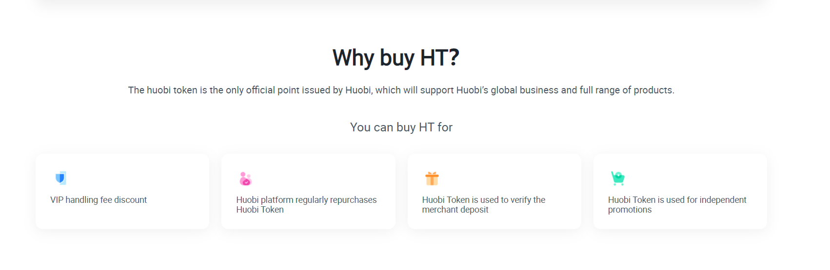 Why buy Huobi token (HT)? Why buy Huobi token (HT)?